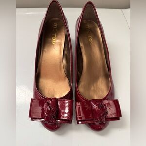 Me Too Red Patent Leather Heels